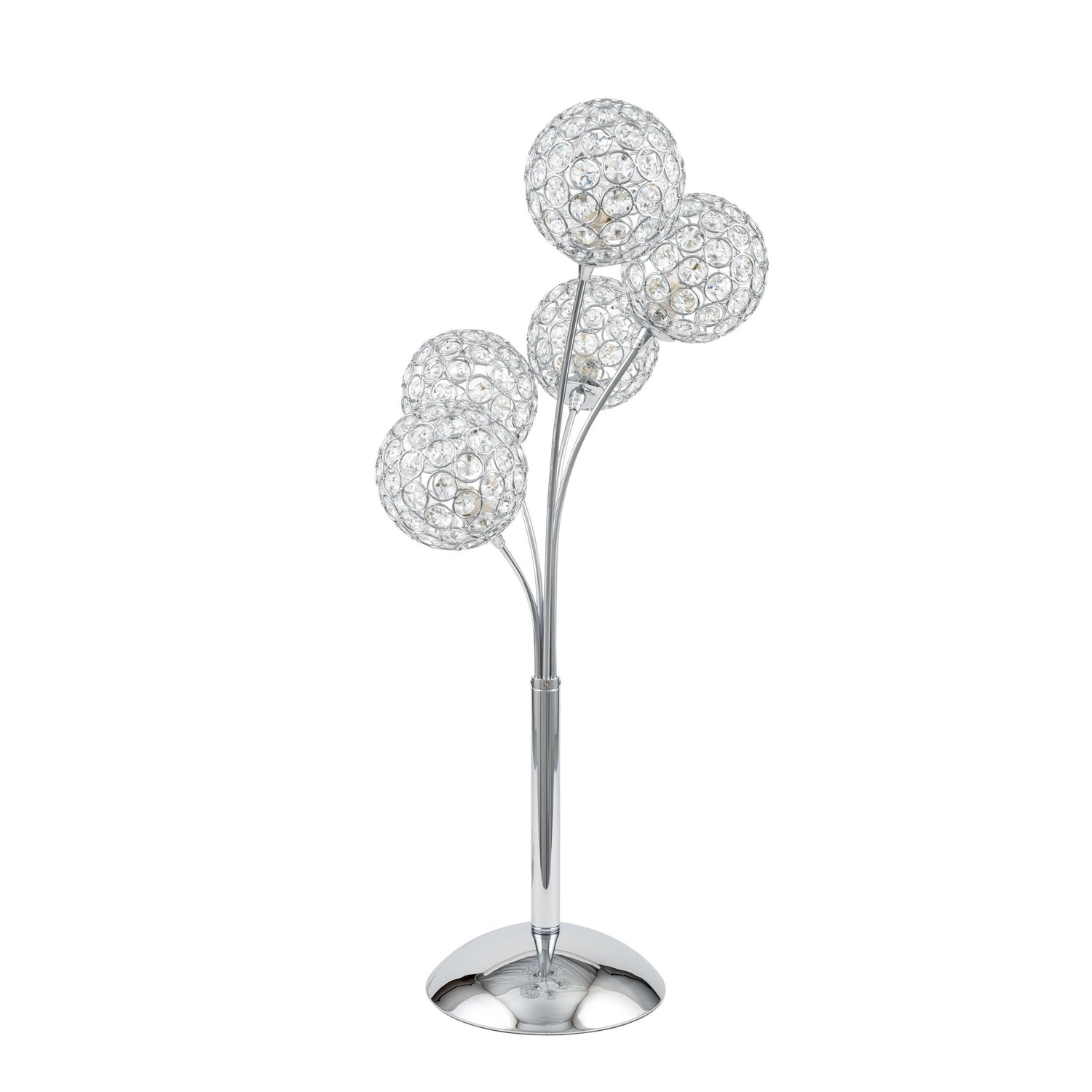 Thailand Crystal Domes Table Lamp // 5 Light - Home Elegance USA