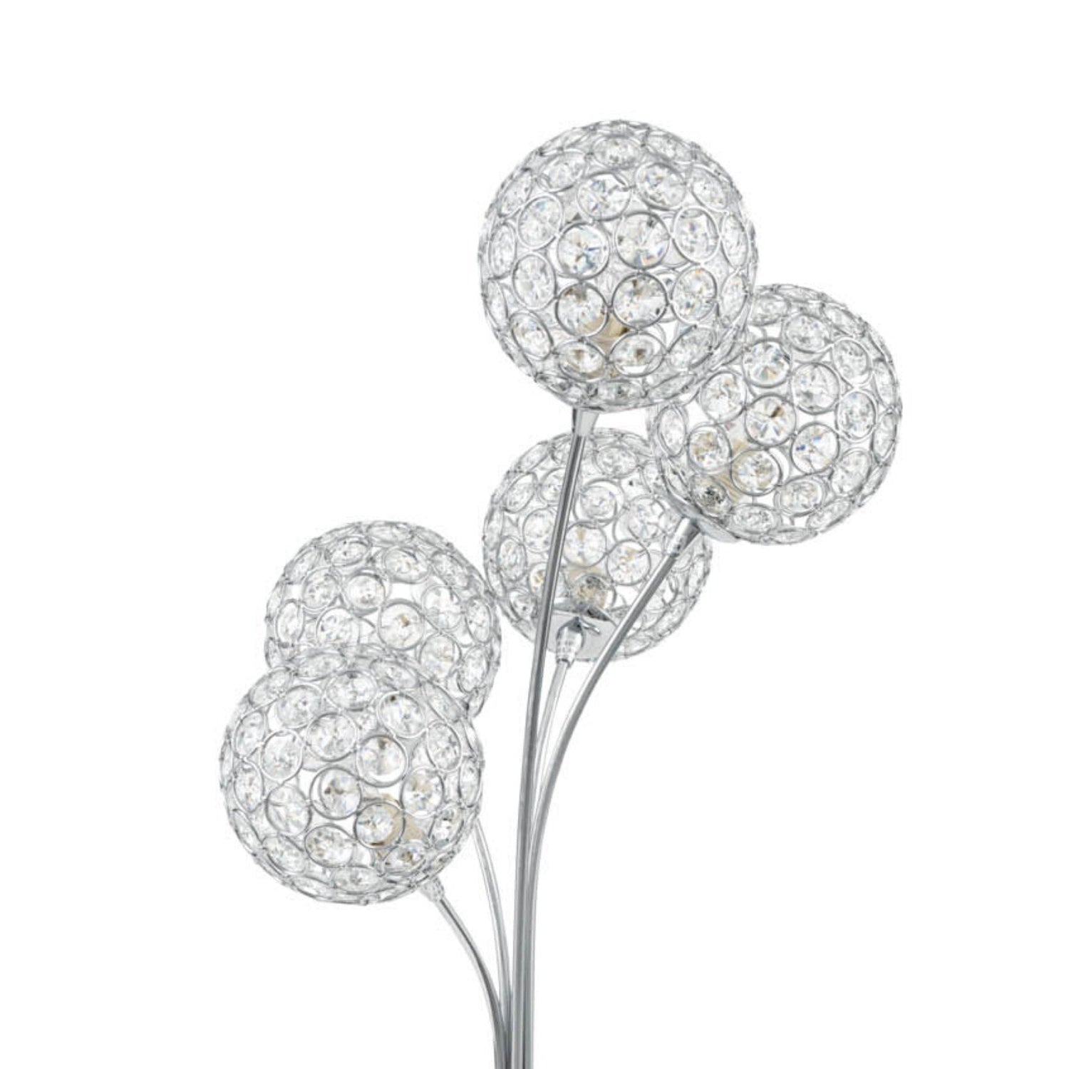 Thailand Crystal Domes Table Lamp // 5 Light - Home Elegance USA