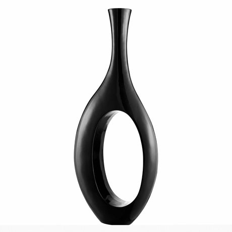 Trombone Vase // Large Black - Home Elegance USA