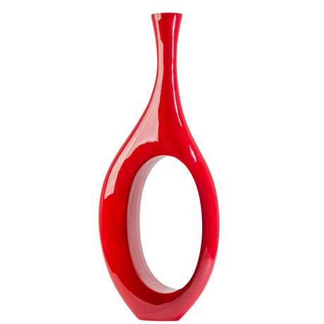 Trombone Vase // Large Red - Home Elegance USA