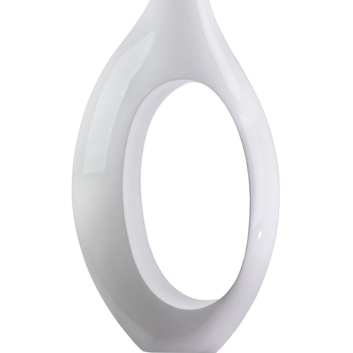 Trombone Vase // Large White - Home Elegance USA