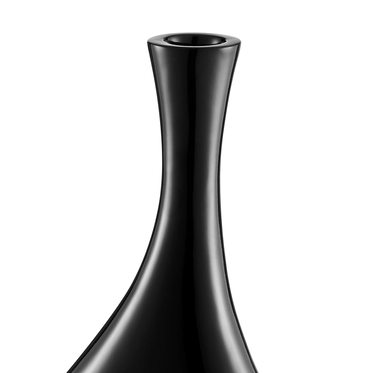 Trombone Vase // Small Black - Home Elegance USA