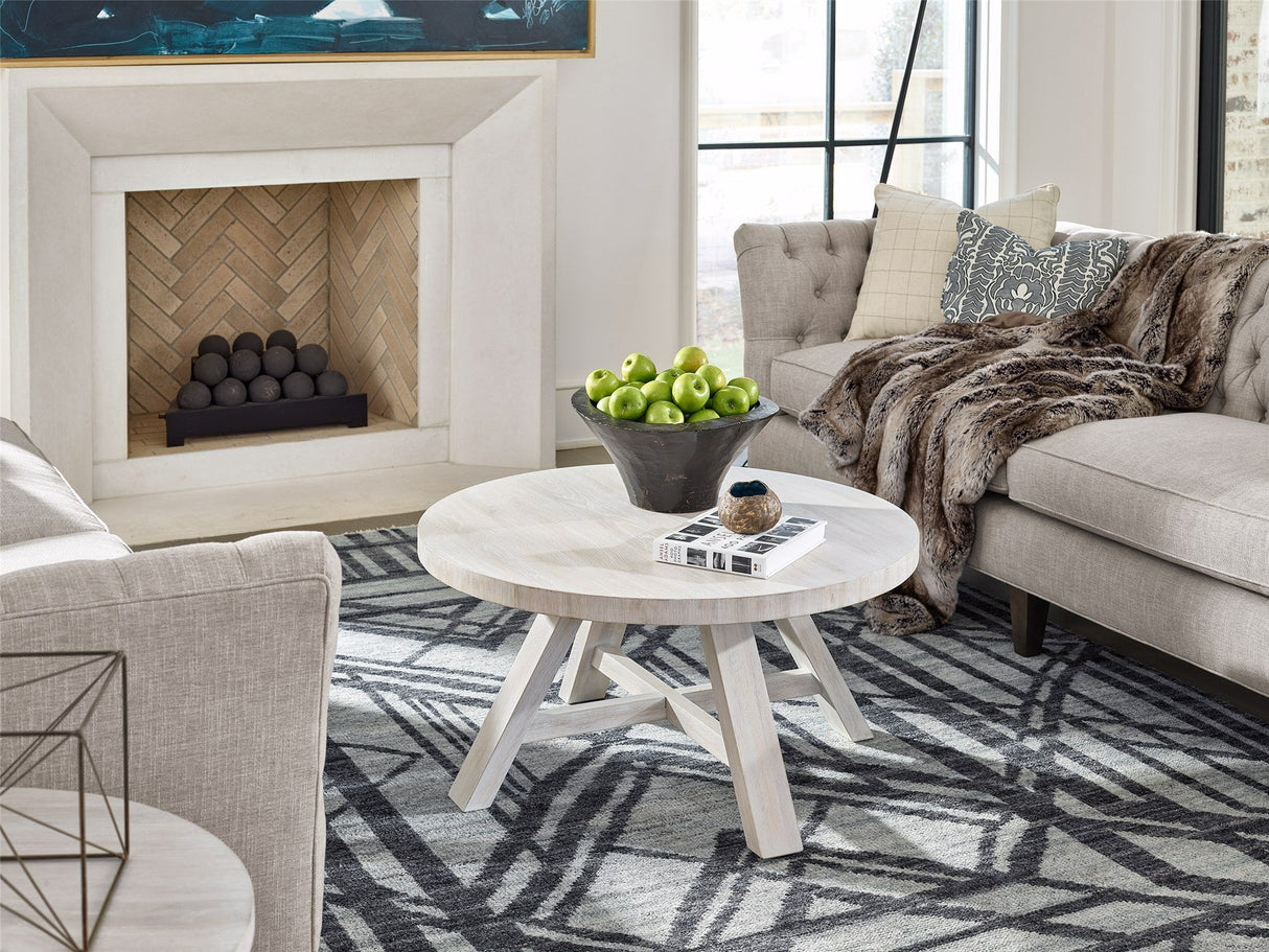 Modern Farmhouse Round Cocktail Table | Universal