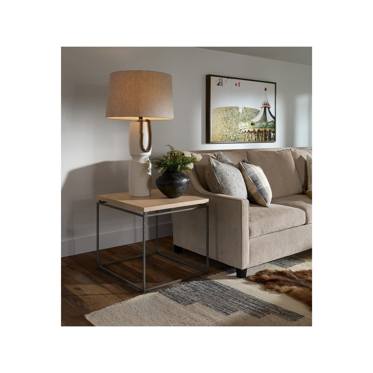 Modern Farmhouse End Table | Universal