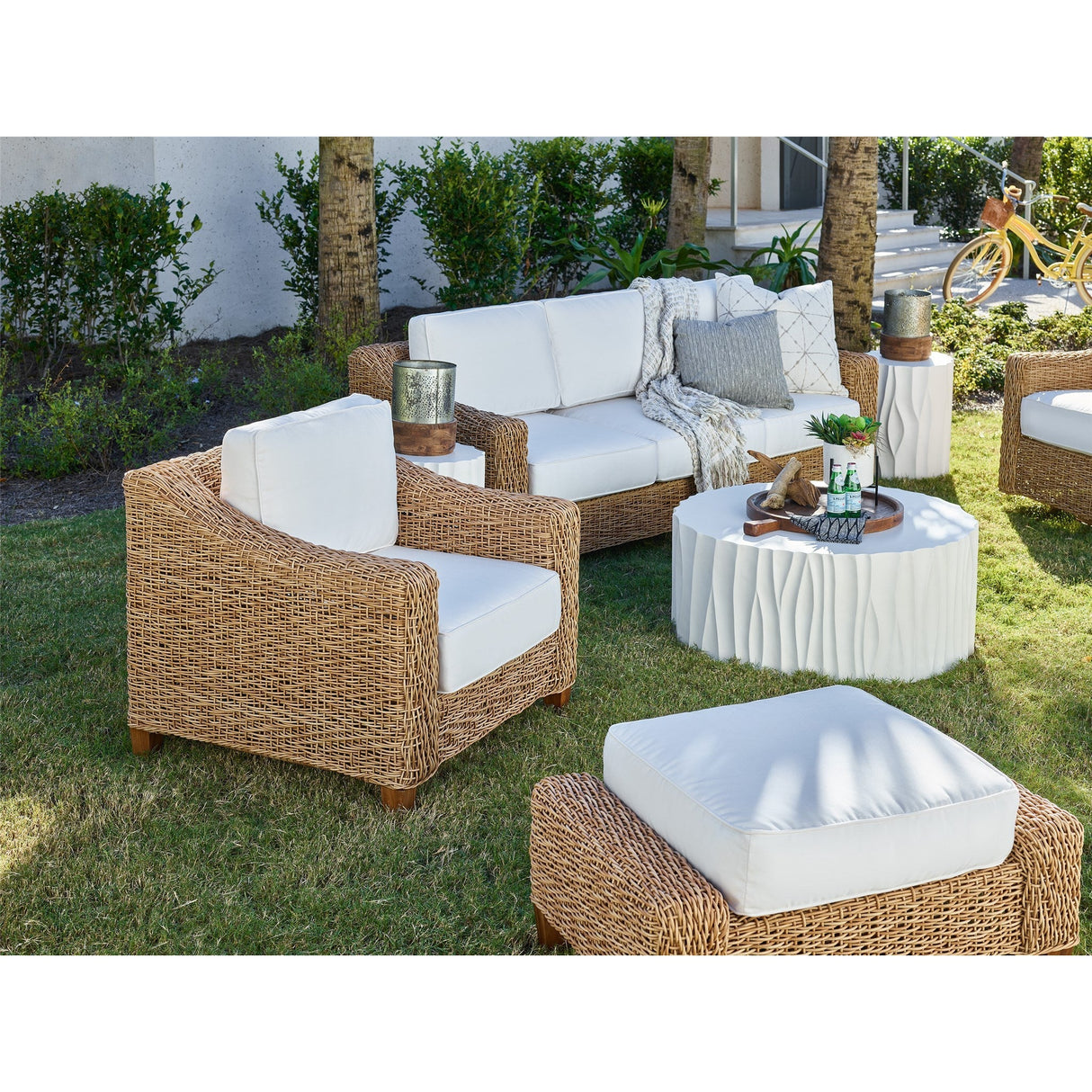 Coastal Living Outdoor Laconia Ottoman | Universal