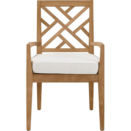 Universal Furniture Coastal Living Outdoor Chesapeake Fret Back Arm Chair