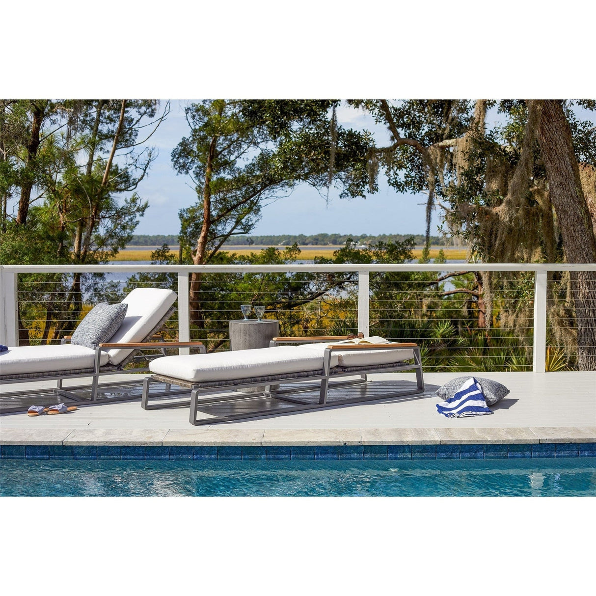 Coastal Living Outdoor San Clemente Chaise Lounge | Universal