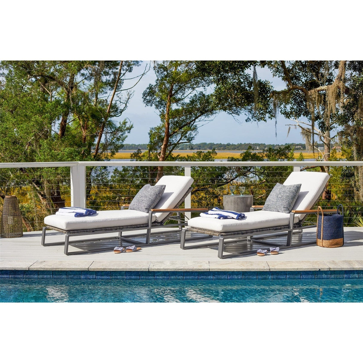 Coastal Living Outdoor San Clemente Chaise Lounge | Universal