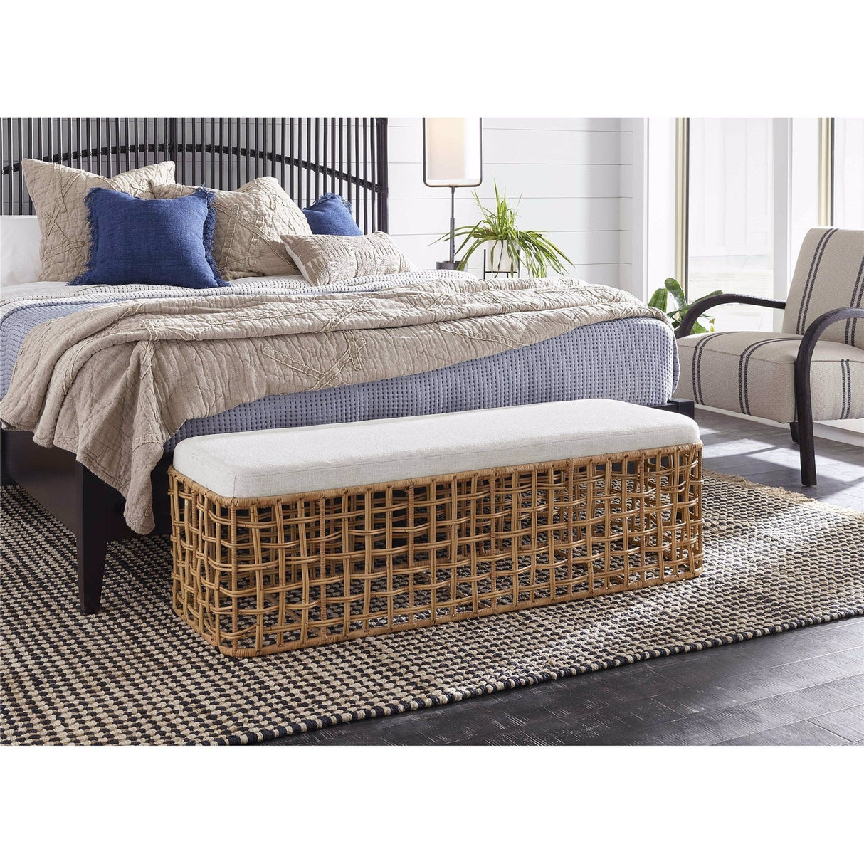 Getaway Rattan Bench | Universal