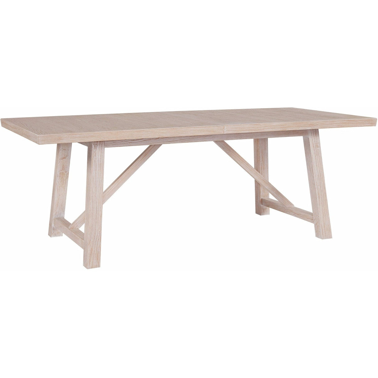 Getaway Dining Table Sea Oat Finish Extendable 124-Inch – Universal