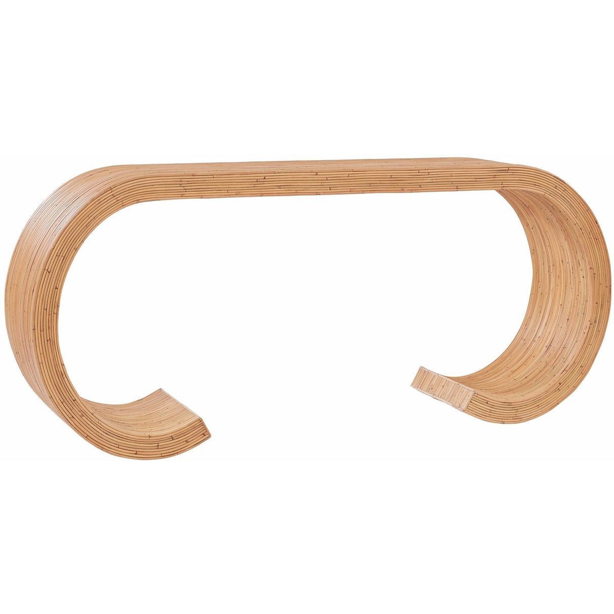 St. Lucia Console Natural Rattan Coastal Accent | Universal