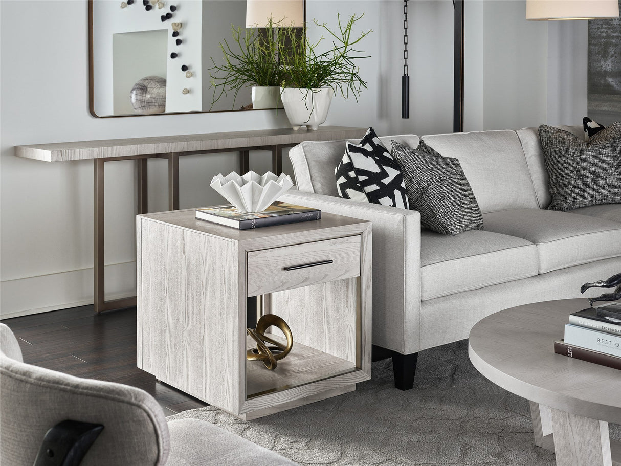 Modern Siltstone End Table | Universal