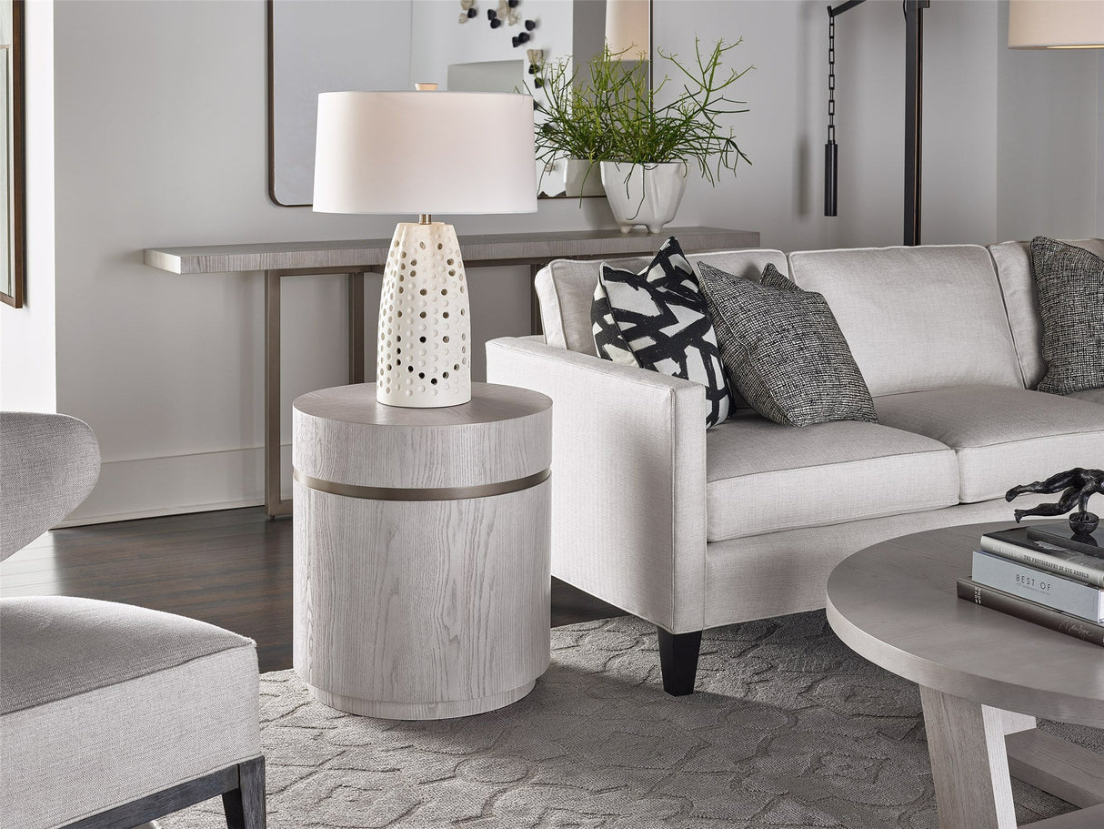 Modern Siltstone Round End Table | Universal