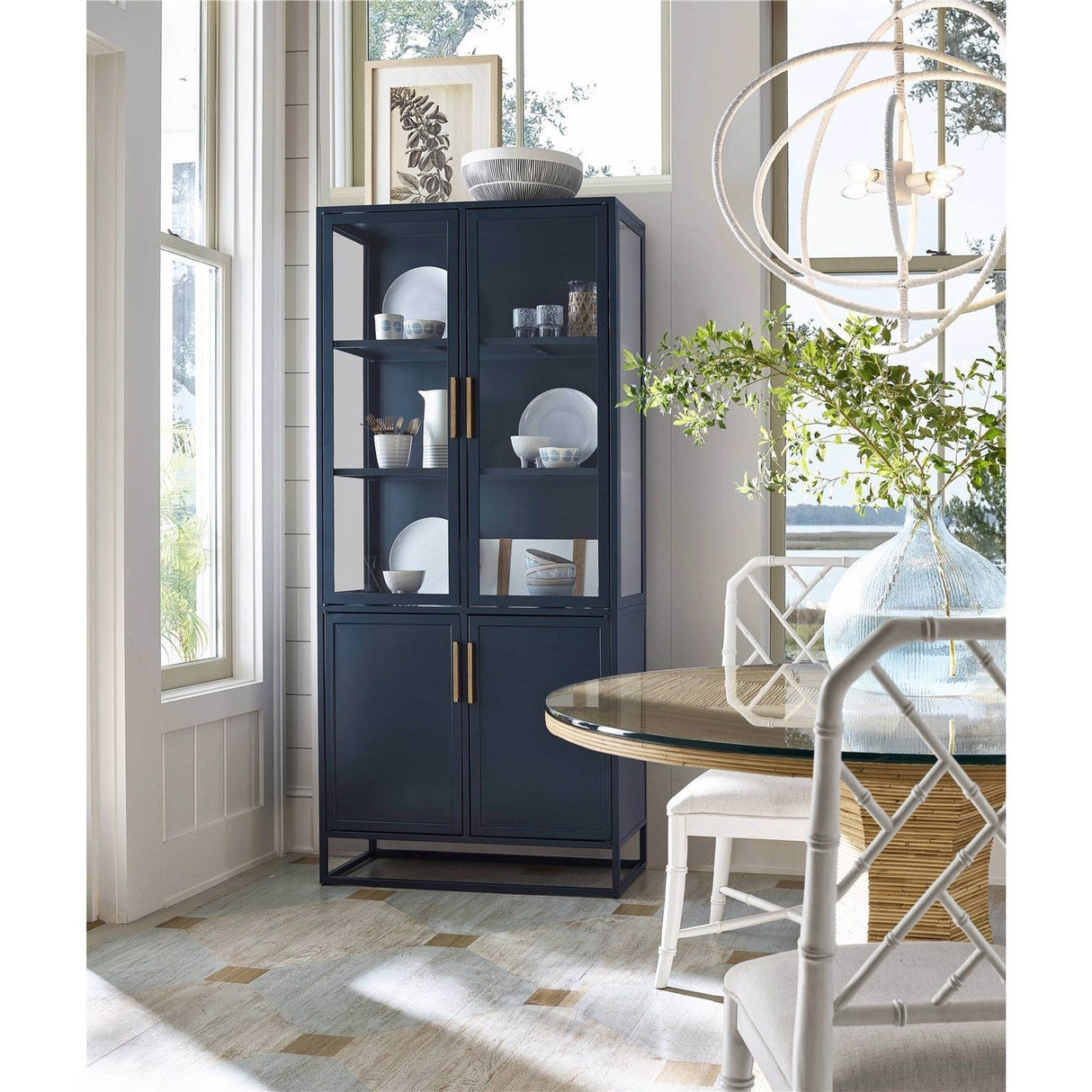 Getaway Santorini Tall Metal Kitchen Cabinet | Universal