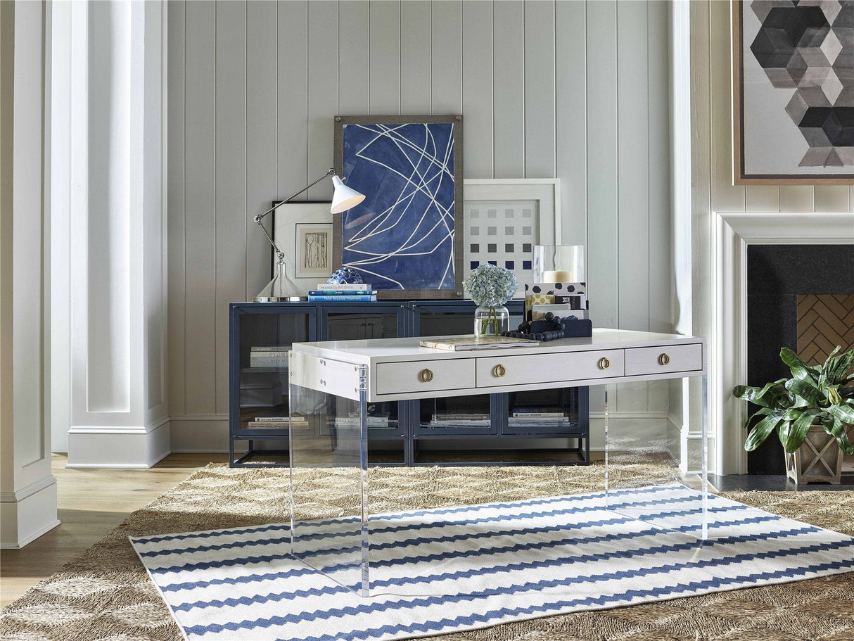 Santorini Short Metal Kitchen Cabinet Cerulean Blue – Universal Furniture