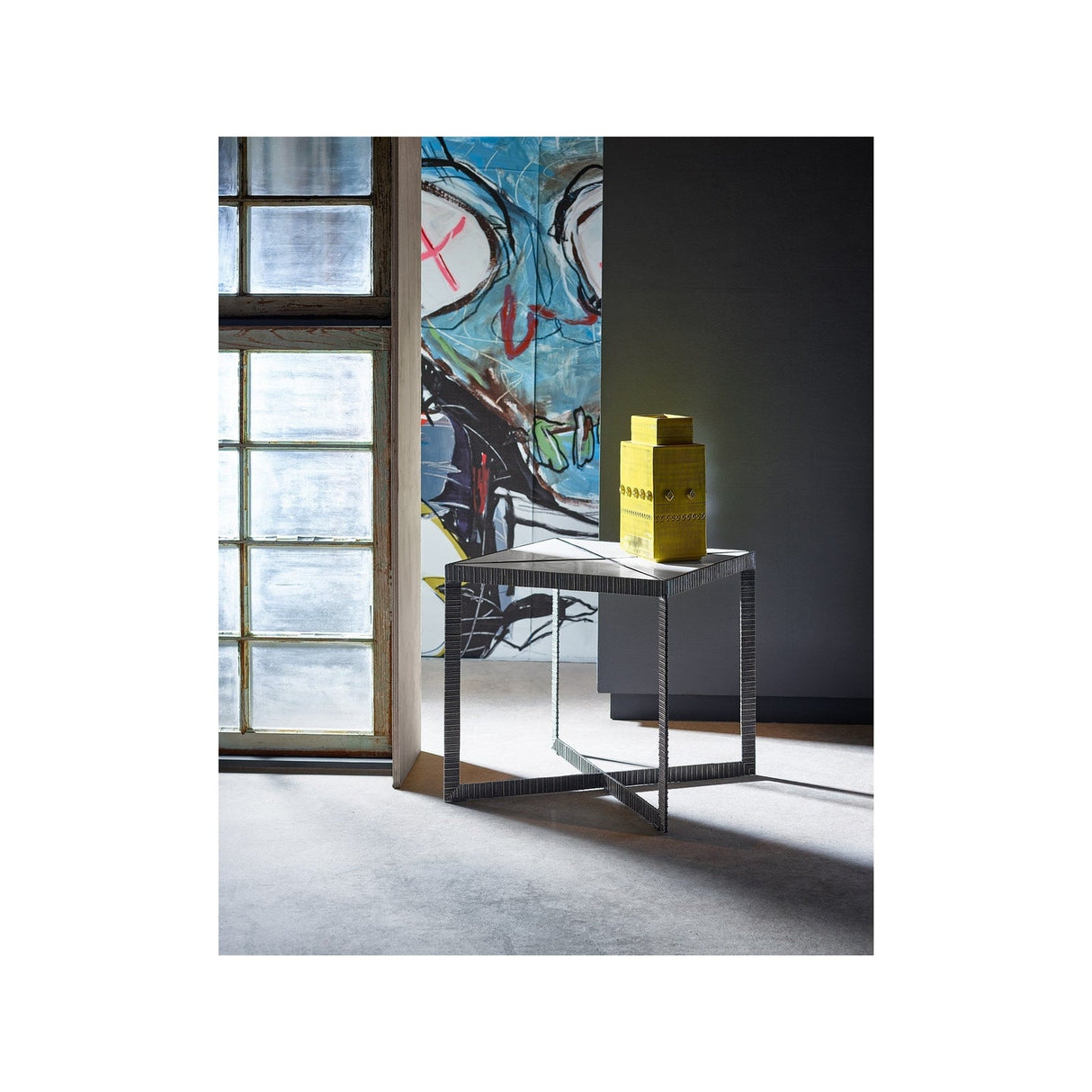 Curated Abstraction End Table | Universal