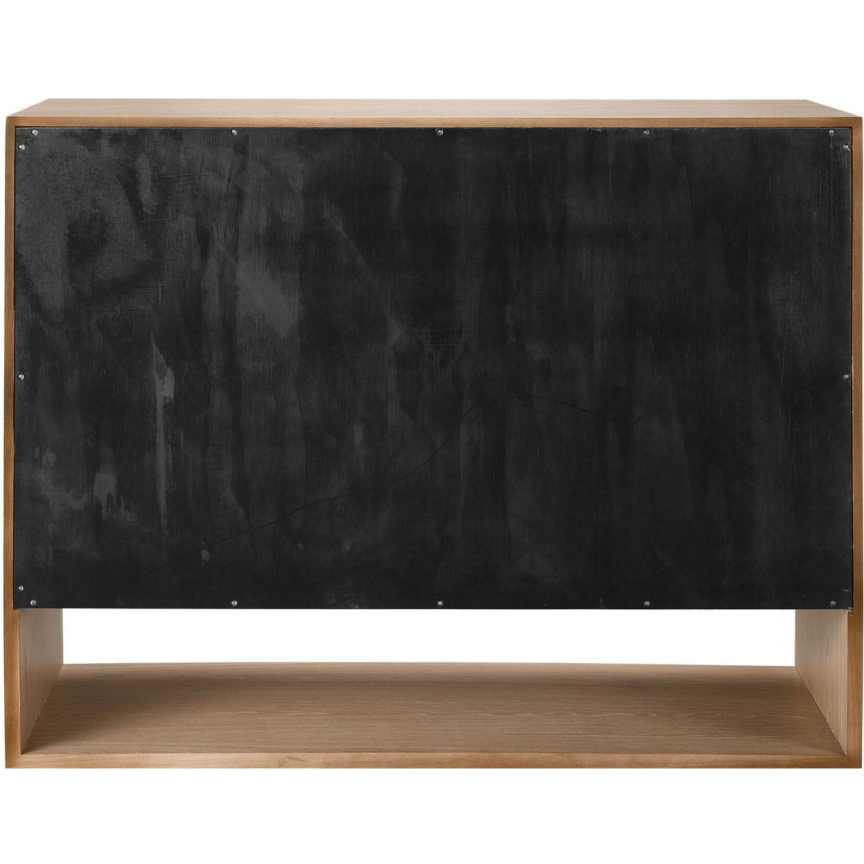 Vista Dresser White Oak with 3 Drawers and Open Shelf | Universal