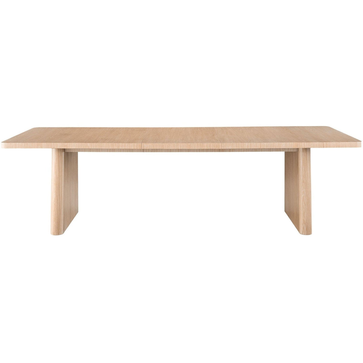 Nomad Rectangular Dining Table White Oak with Extension Leaf – Universal