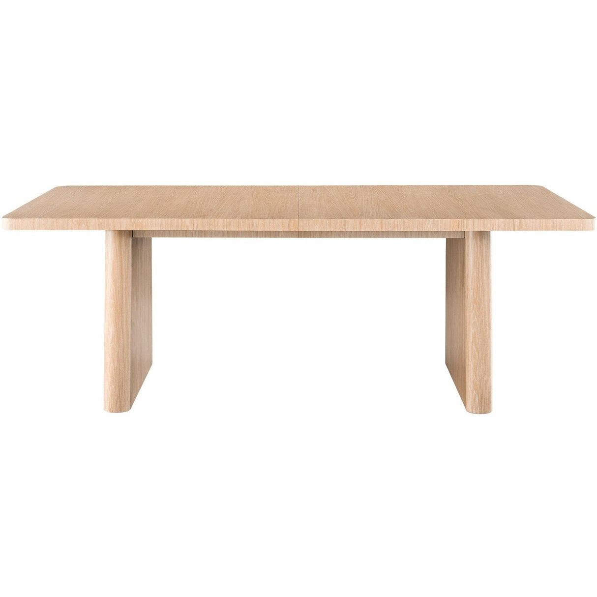 Nomad Rectangular Dining Table White Oak with Extension Leaf – Universal