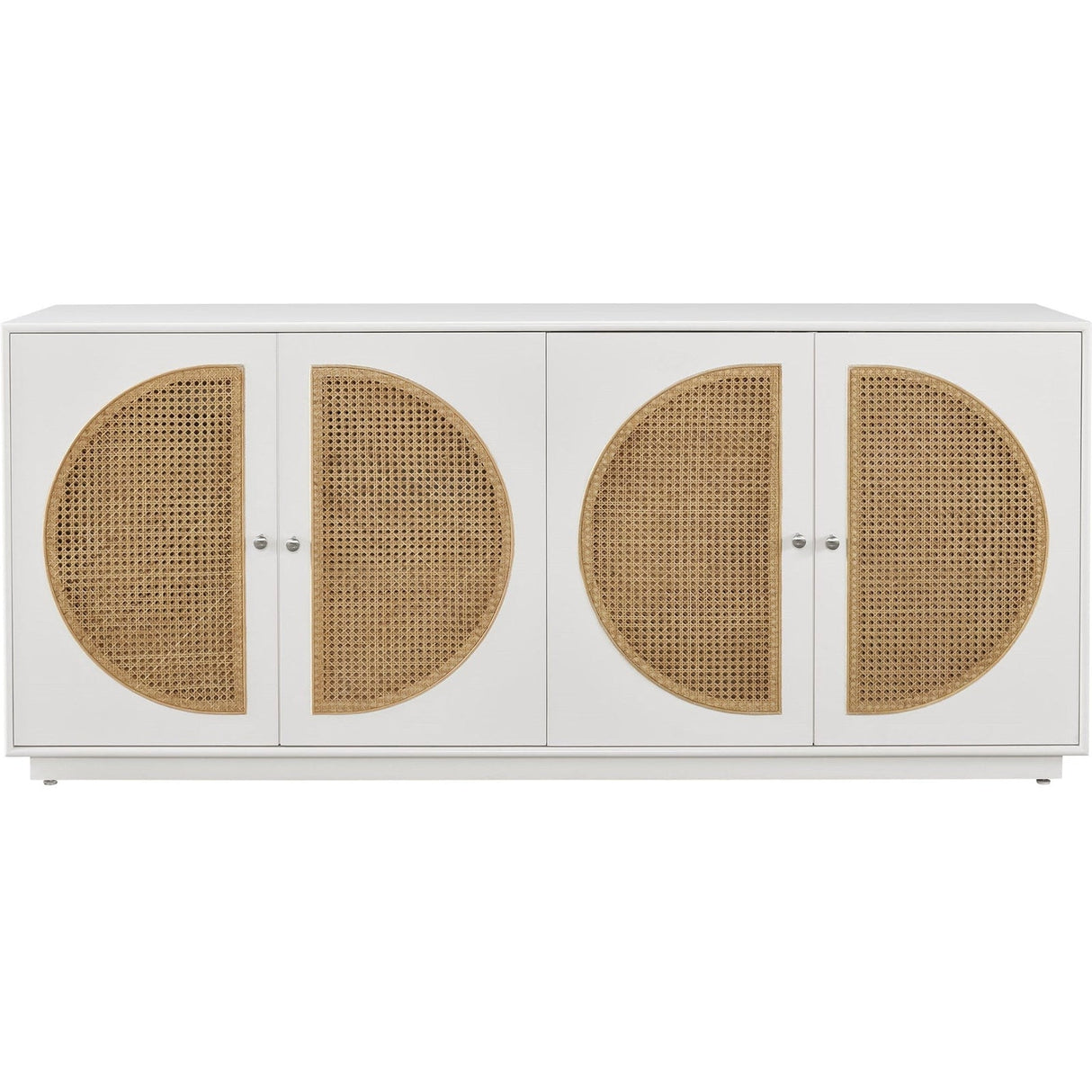 Nomad Credenza Glacier Finish with Cane Doors – Universal