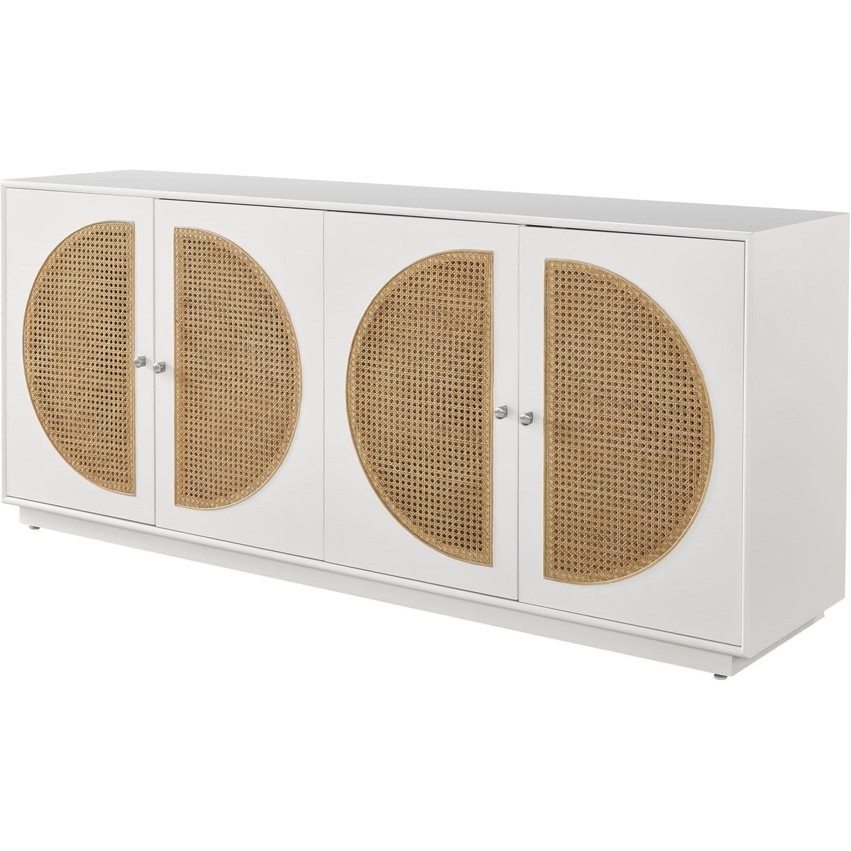 Nomad Credenza Glacier Finish with Cane Doors – Universal