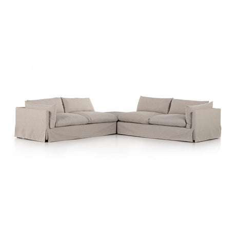 Four Hands Habitat 2Pc Sectional With Corner Table