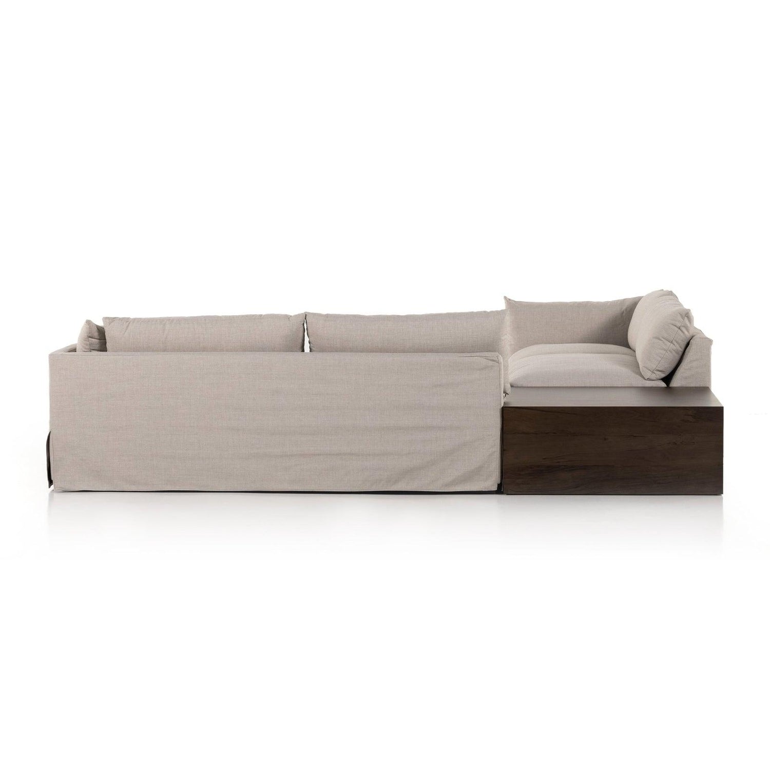Four Hands Habitat 2Pc Sectional With Corner Table