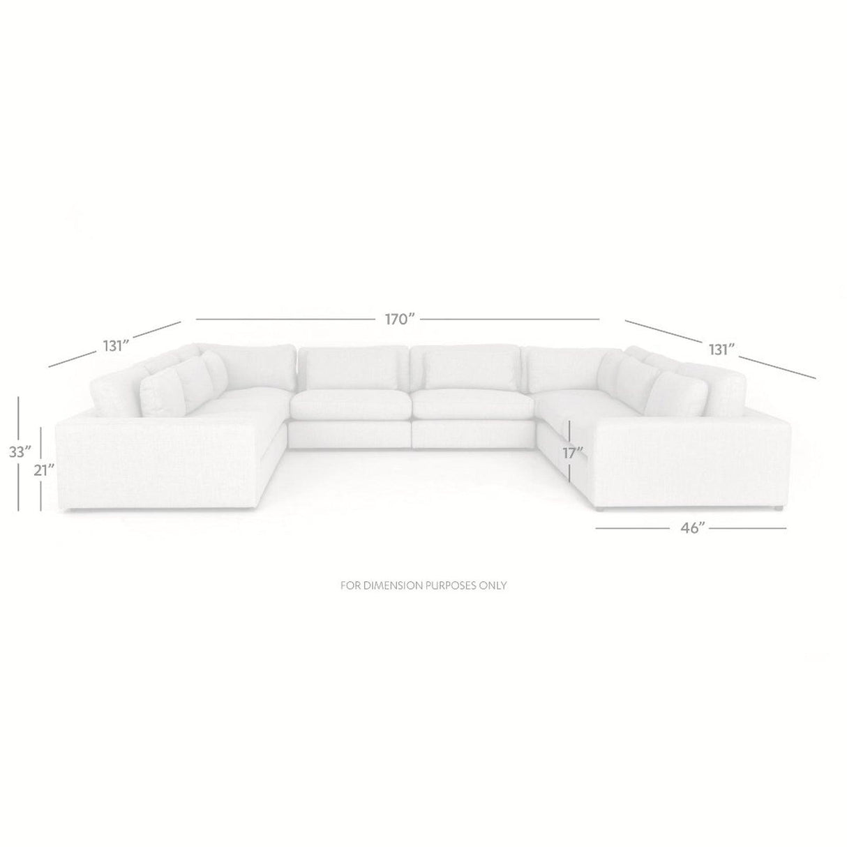Four Hands Bloor 8-Pc Sectional