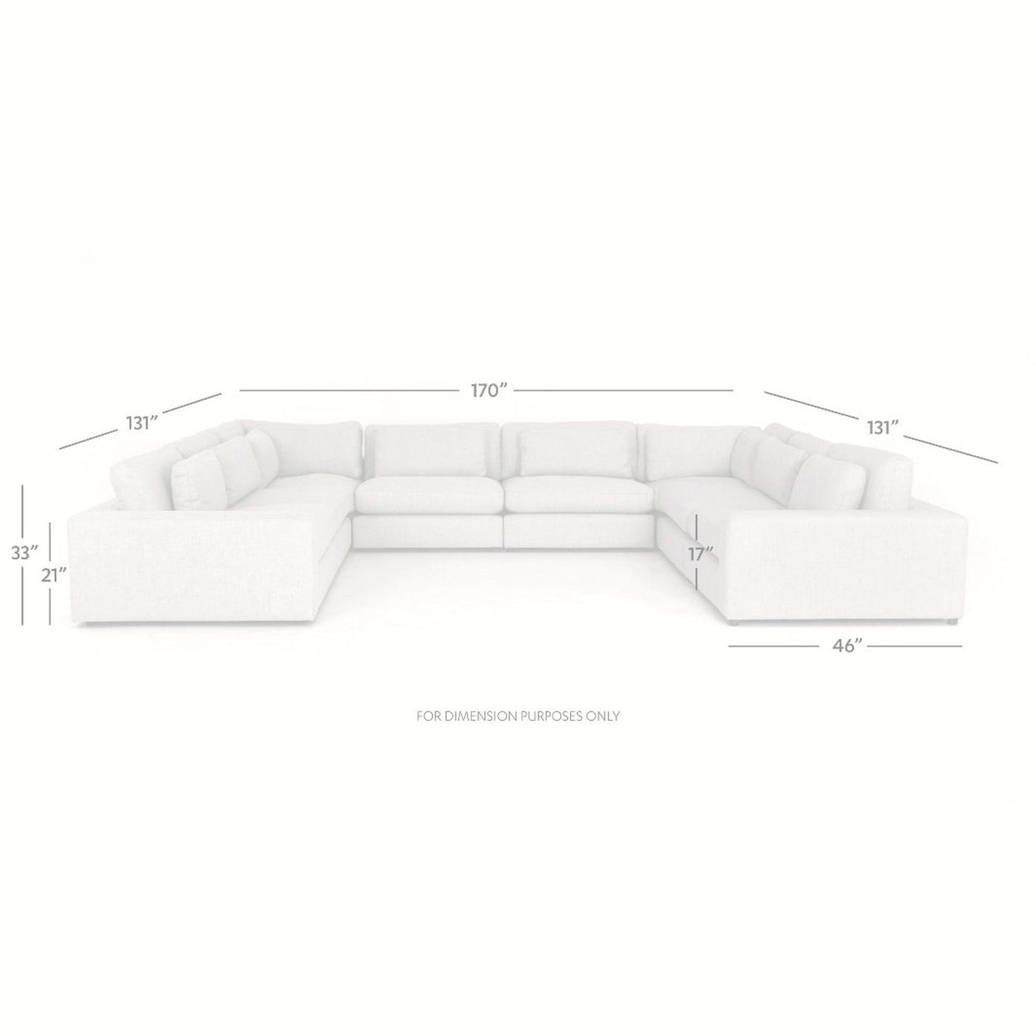 Four Hands Bloor 8-Pc Sectional
