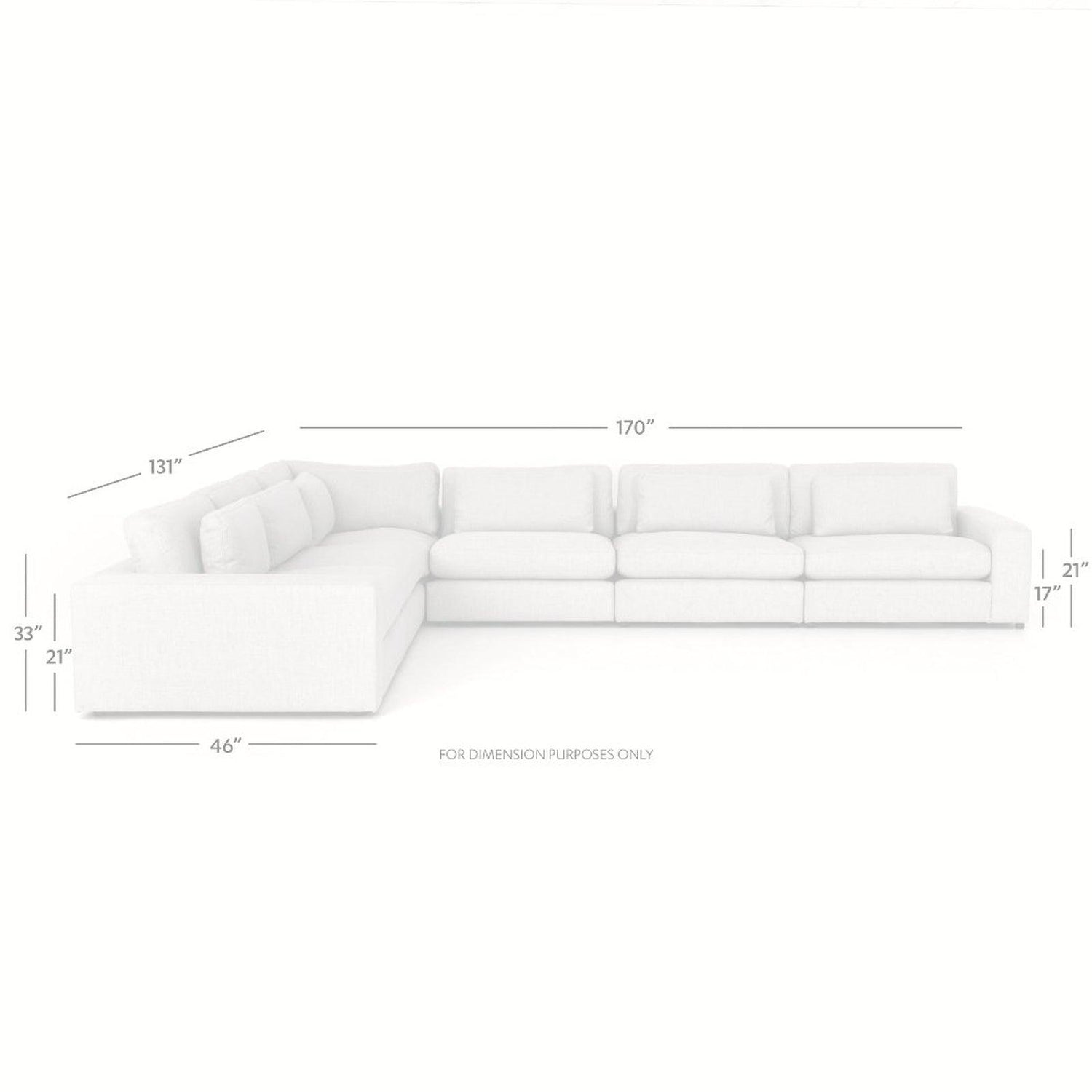 Four Hands Bloor 6-Pc Sectional