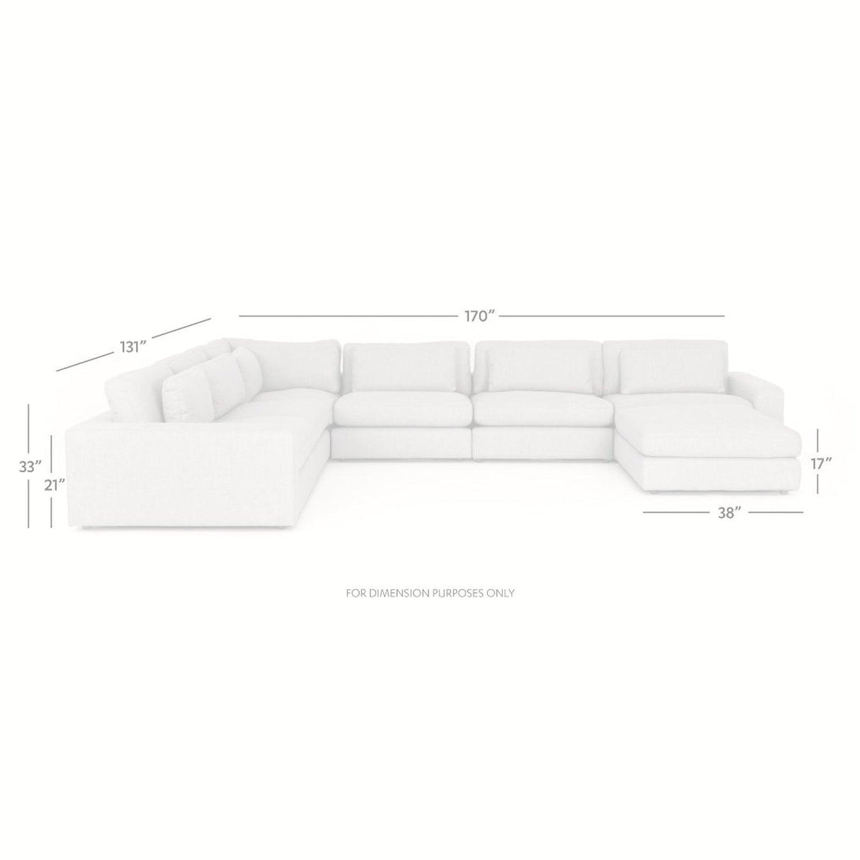 Four Hands Bloor 6-Pc Sectional