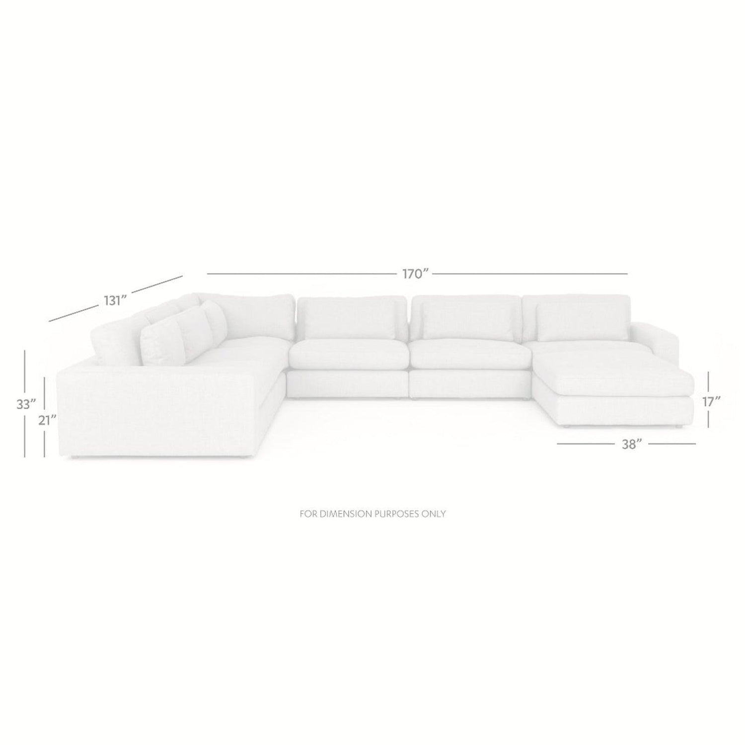 Four Hands Bloor 6-Pc Sectional