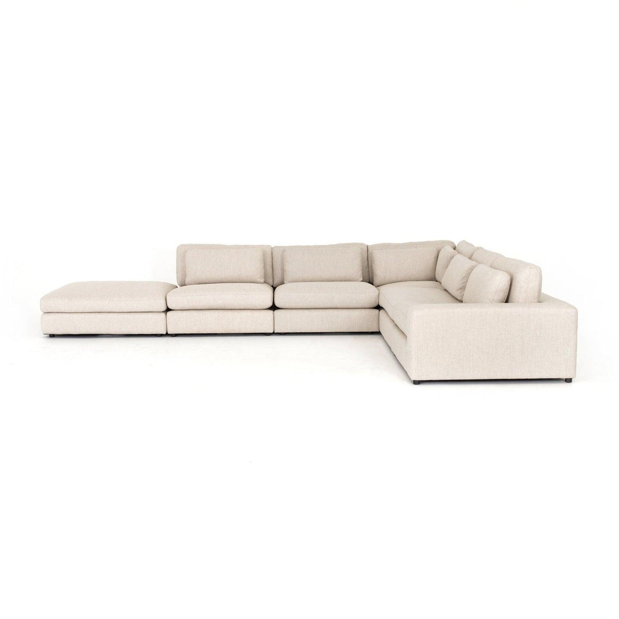Four Hands Bloor 5 Pc Sectional With Ottoman