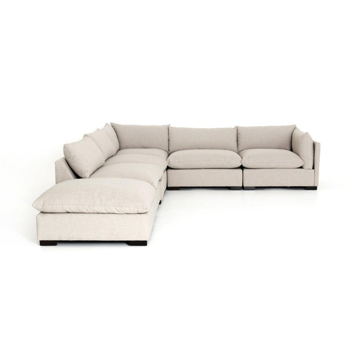 Four Hands Westwood 5 Pc Sectional With Ottoman