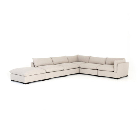 Four Hands Westwood 5 Pc Sectional With Ottoman