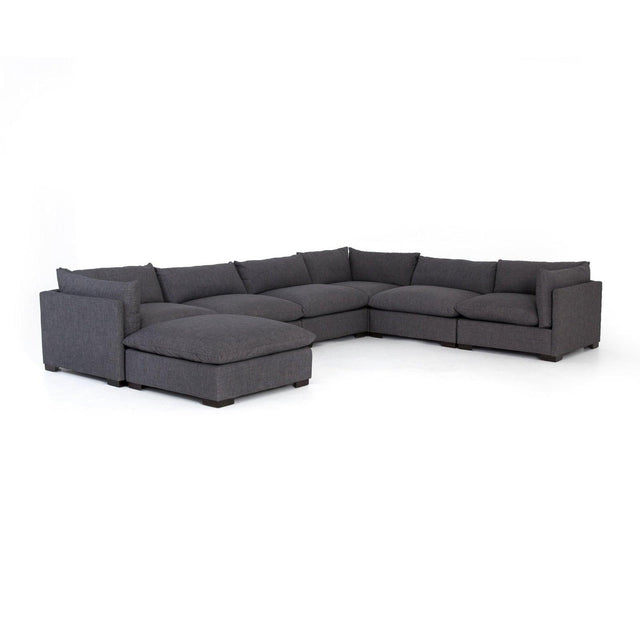 Four Hands Westwood 6 Pc Sectional With Ottoman