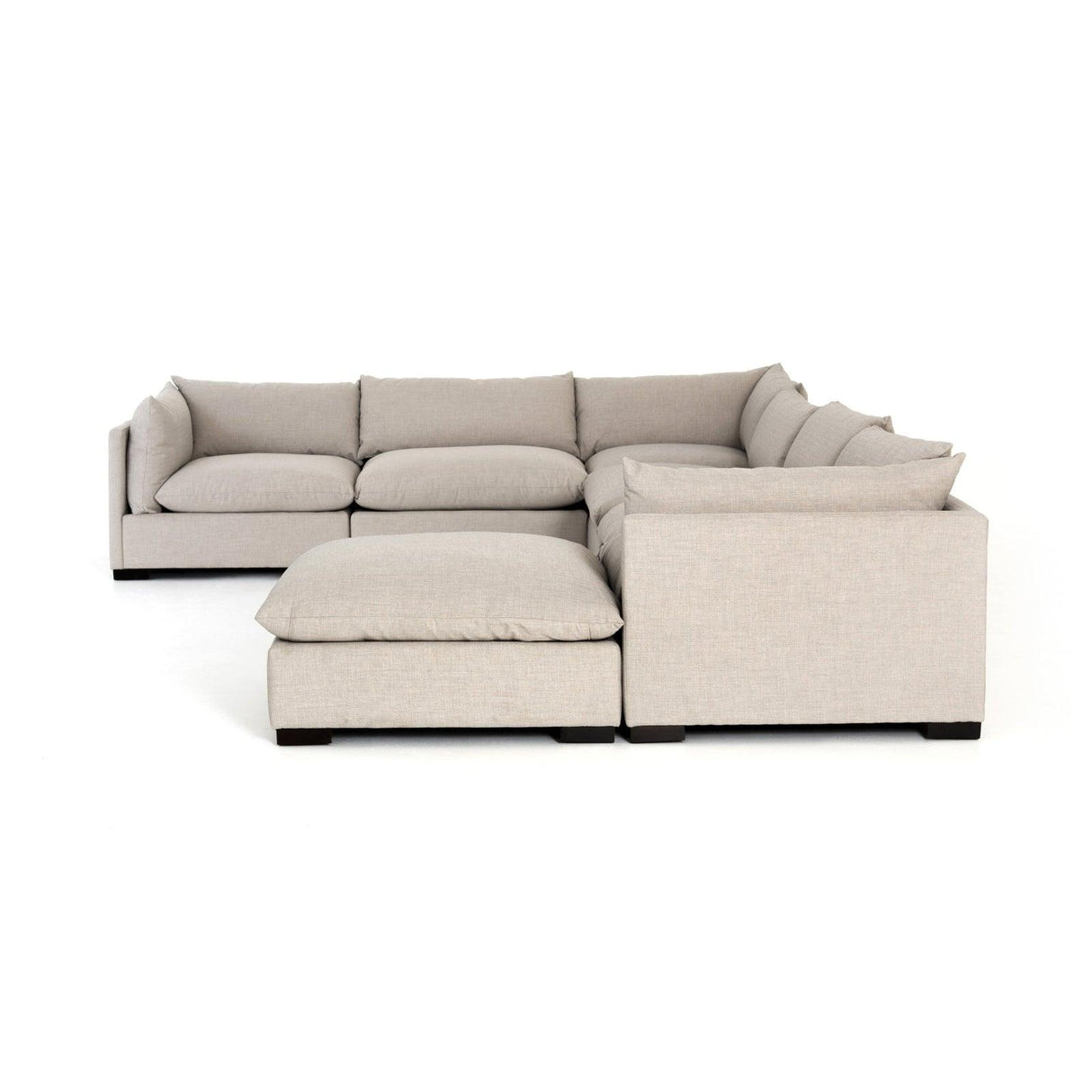 Four Hands Westwood 6 Pc Sectional With Ottoman