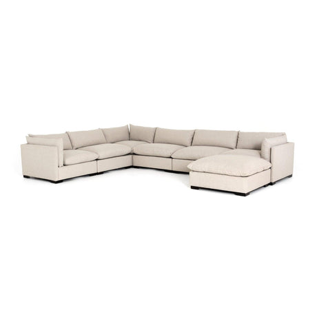Four Hands Westwood 6 Pc Sectional With Ottoman