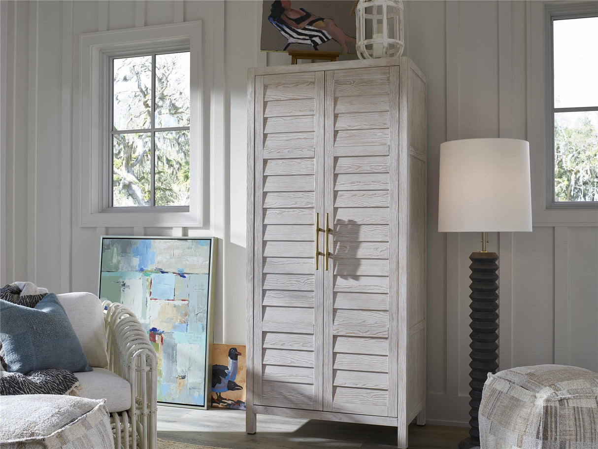 Getaway Utility Cabinet Sea Oat Finish Coastal Storage – Universal