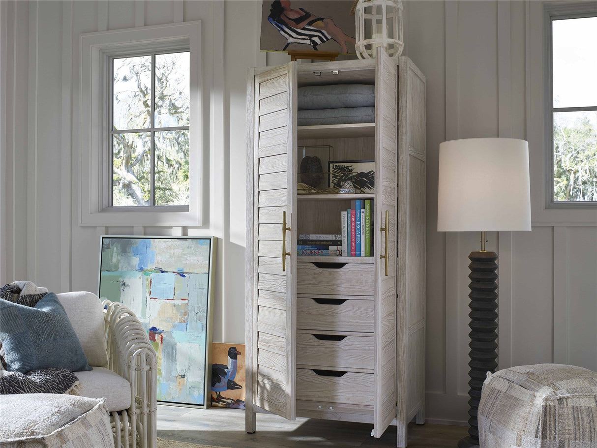 Getaway Utility Cabinet Sea Oat Finish Coastal Storage – Universal