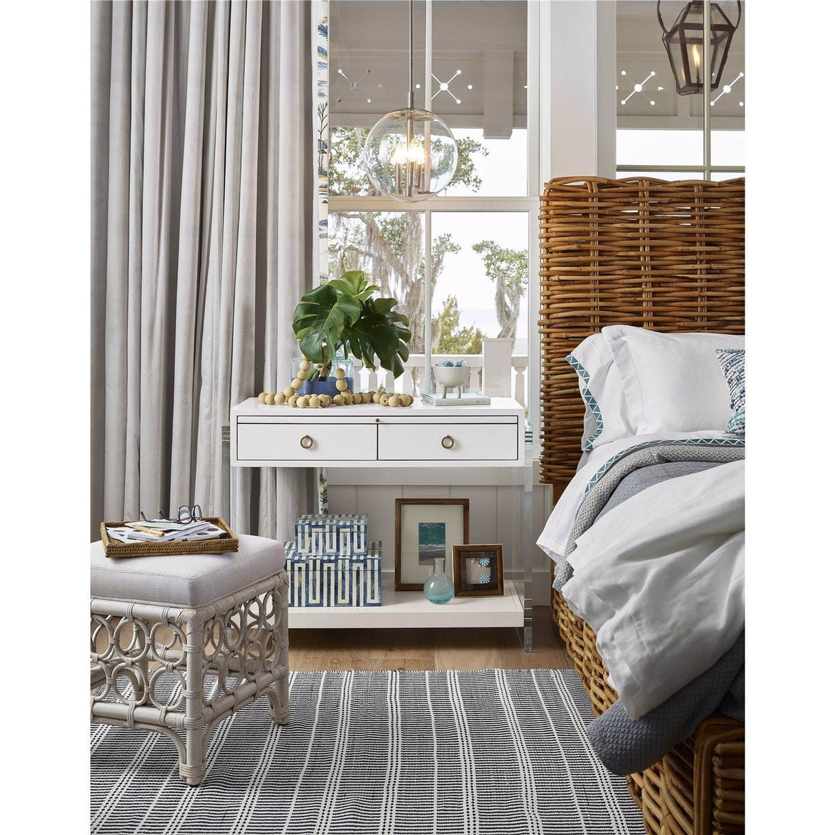 Getaway Rattan Stool | Universal