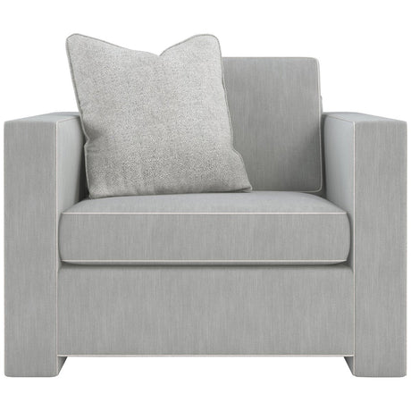 Caracole Upholstery Welt Played Chair In Smokey Taupe