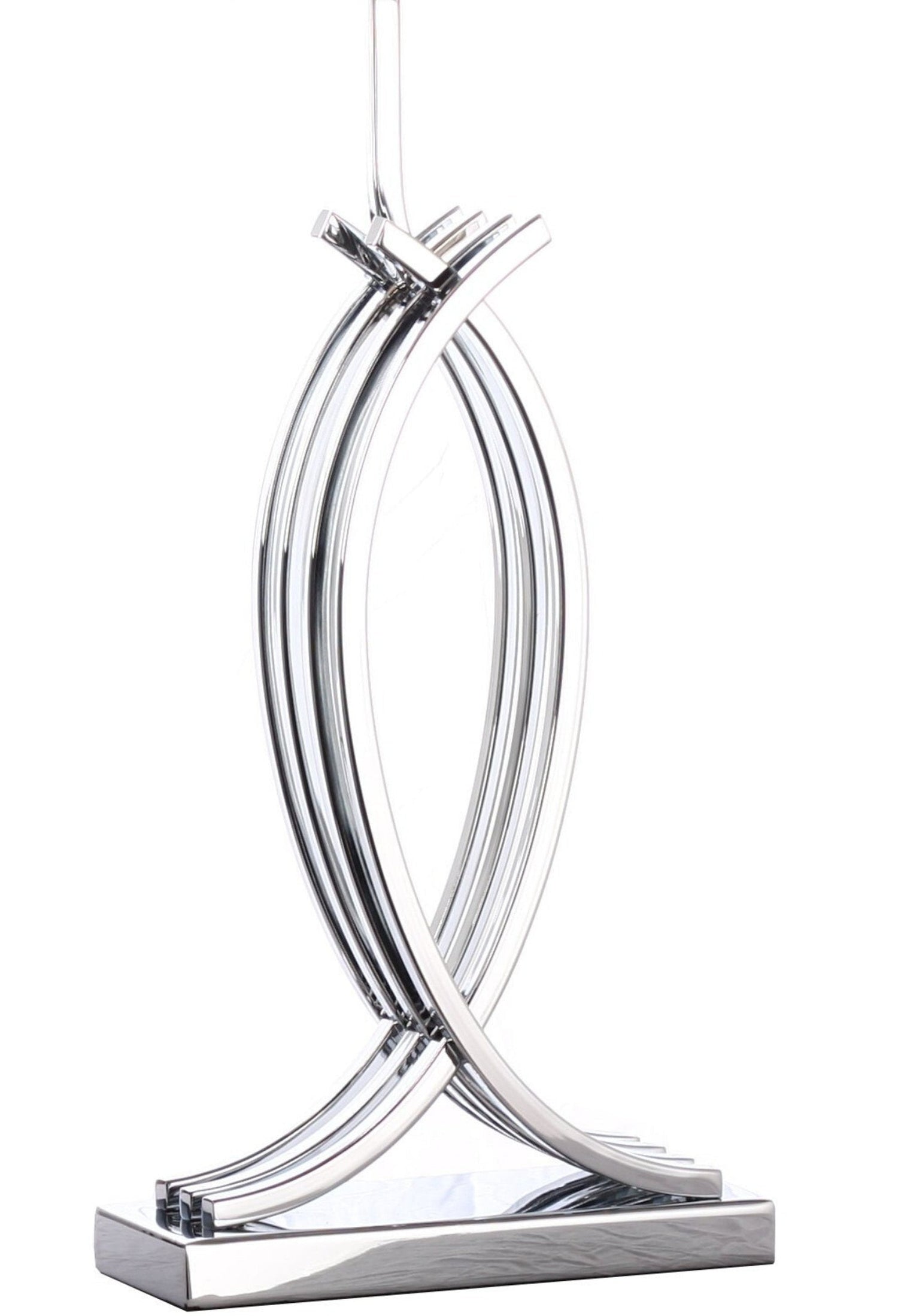Unity in Chrome Table Lamp // 1 Light // USB Charger - Home Elegance USA