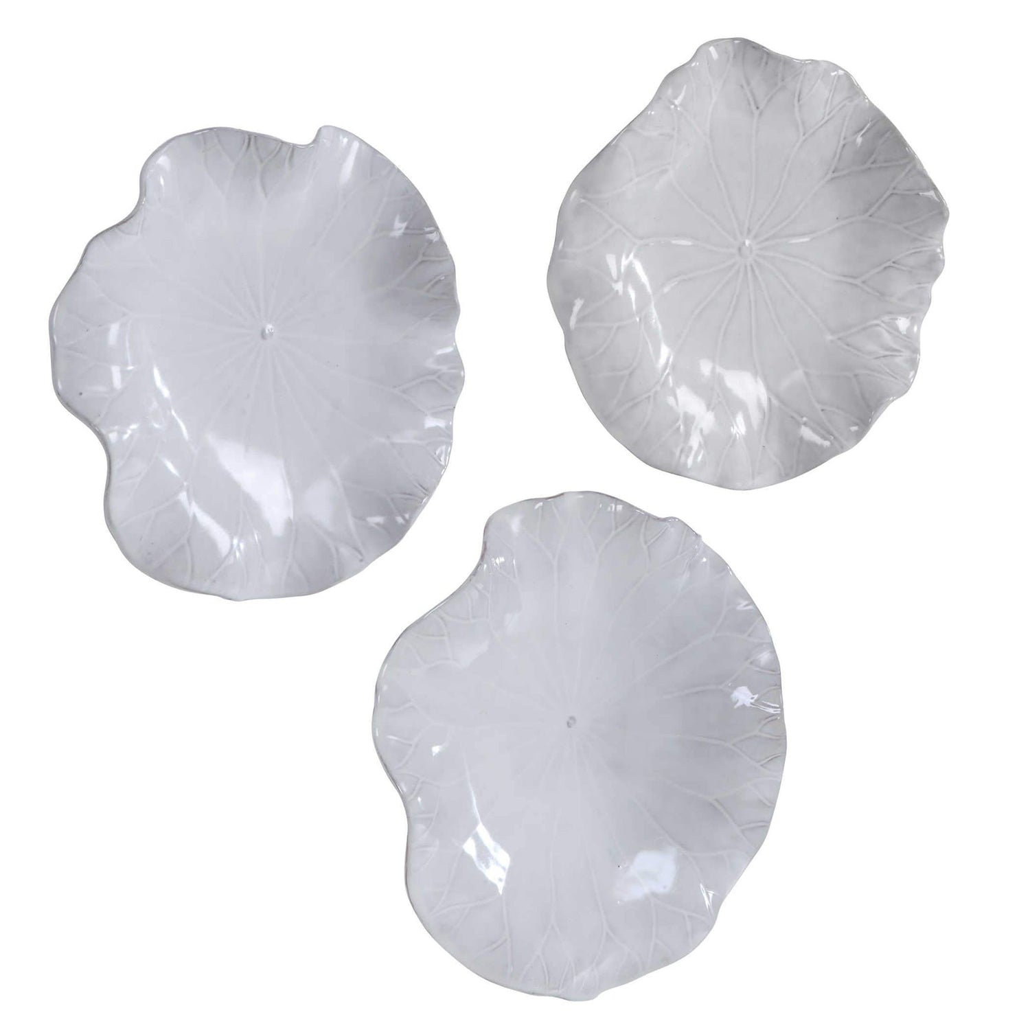 Abella Ceramic Wall Decor - Set Of 3 | Uttermost | Home Elegance USA