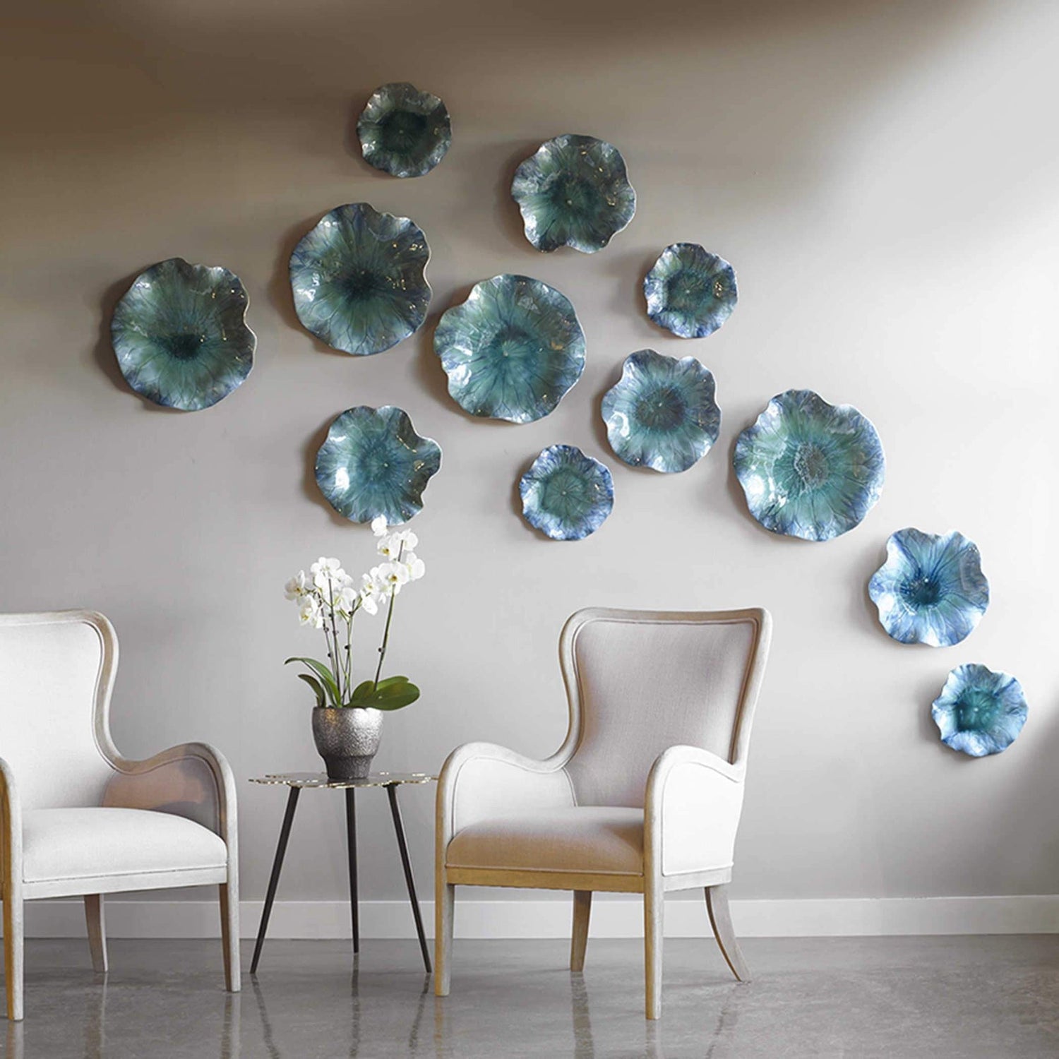 Abella Ceramic Wall Decor - Set Of 3 | Uttermost | Home Elegance USA