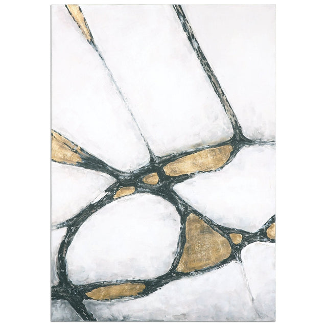 Abstract Art In Gold And Black | Uttermost | Home Elegance USA