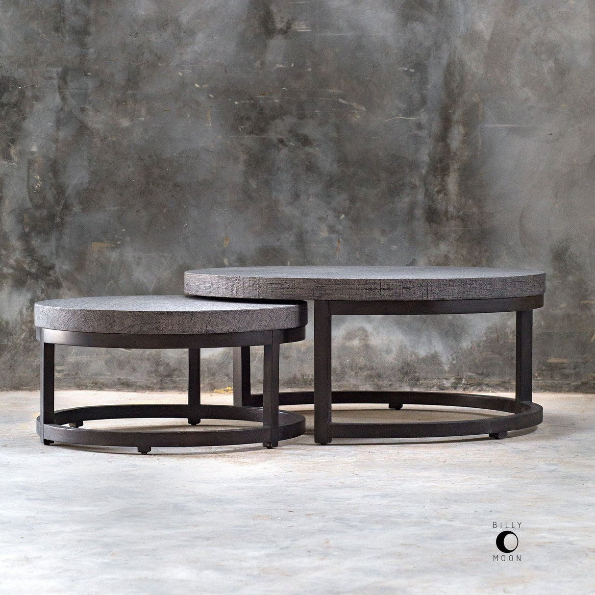 Aiyara Gray Nesting Tables - Set Of 2 | Uttermost | Home Elegance USA