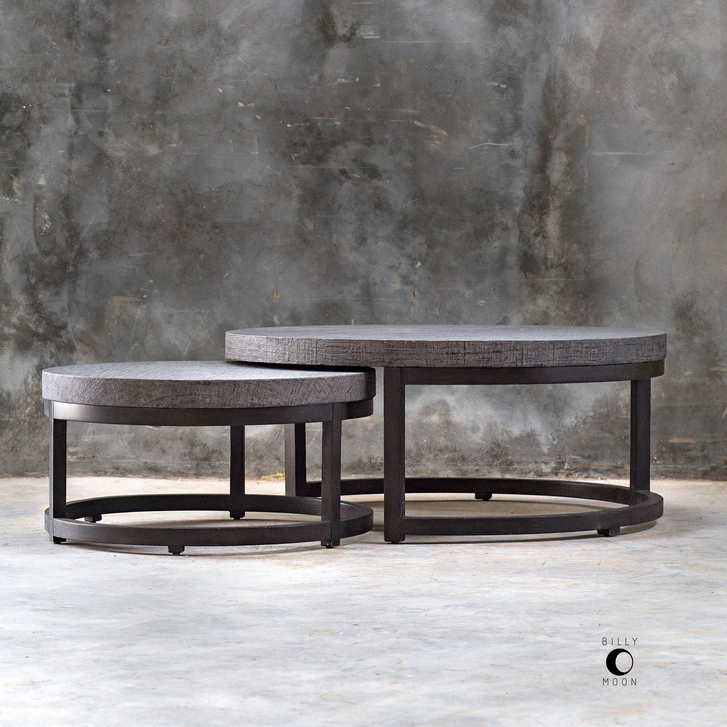 Aiyara Gray Nesting Tables - Set Of 2 | Uttermost | Home Elegance USA