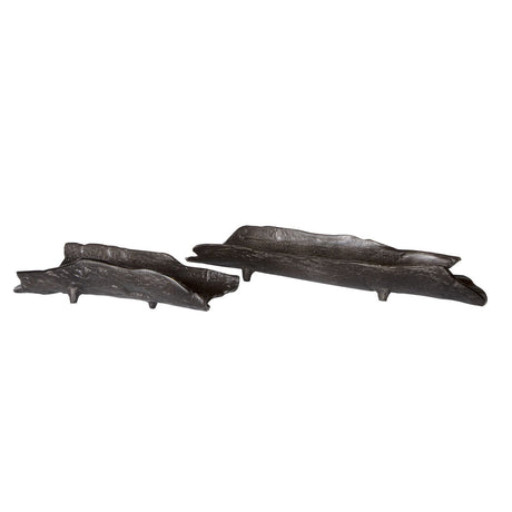 Caryn Nickel Trays - Set Of 2 | Uttermost | Home Elegance USA
