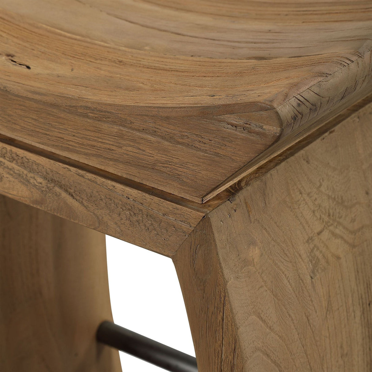 Uttermost Connor Modern Wood Counter Stool - Home Elegance USA